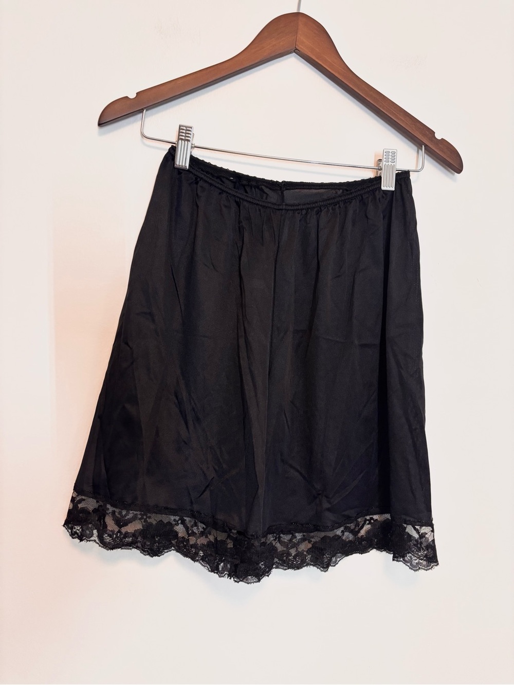 Vintage Women Loose Half Slip Shorts Casual Lace Trim Pettipants Culotte